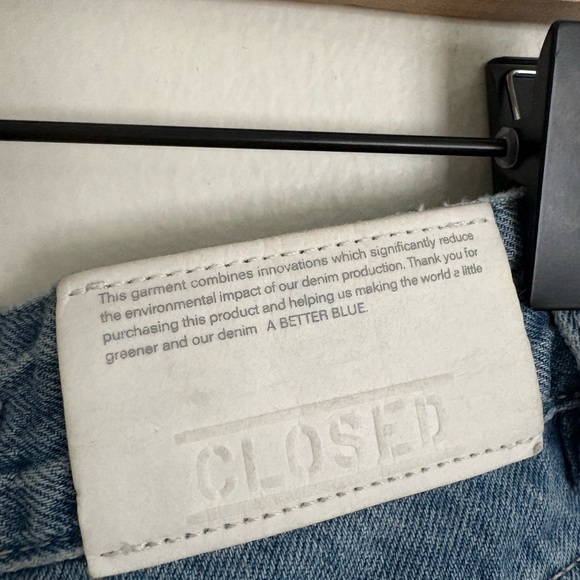 CLOSED Fayna Distressed Straight Barrel Two Tone Jeans Boho Italy Womens 28 NWOT - Picture 8 of 13